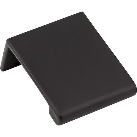 Elements 1-1/4" Overall Length Matte Black Edgefield Cabinet Tab Pull A500-125MB